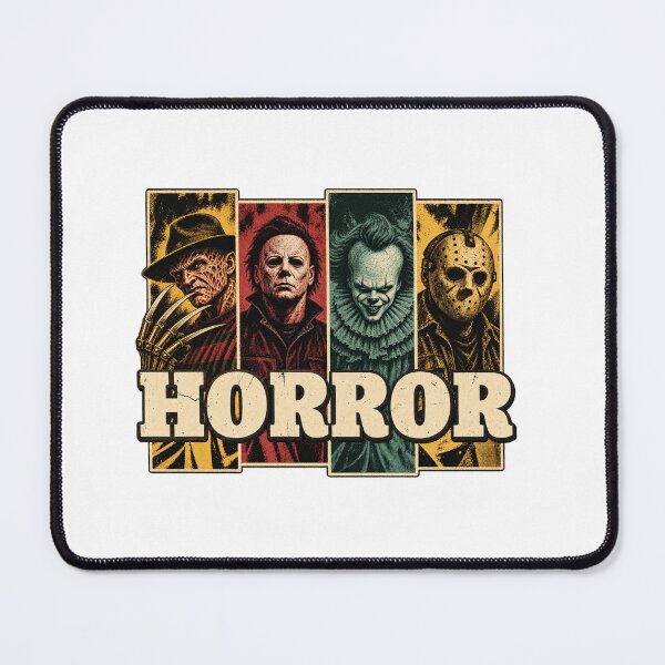 Item preview, Iconic Horror Movie Villains Michael Myers Freddy Jason Pennywise Vintage designed and sold by PunPals-Art.