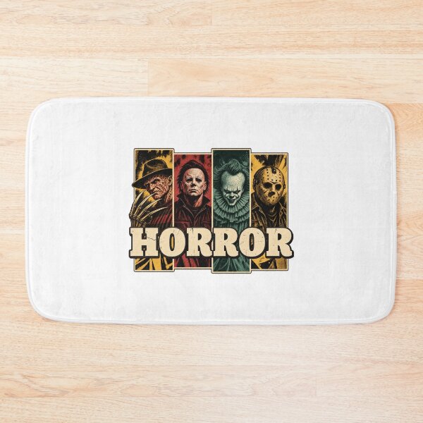 Item preview, Iconic Horror Movie Villains Michael Myers Freddy Jason Pennywise Vintage designed and sold by PunPals-Art.