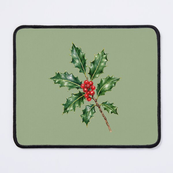 Item preview, Red-Fruit and Glossy-Leaves Seasonal Vintage-Botanical designed and sold by taiche.