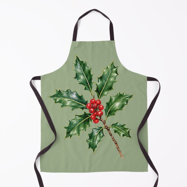 Item preview, Red-Fruit and Glossy-Leaves Seasonal Vintage-Botanical designed and sold by taiche.