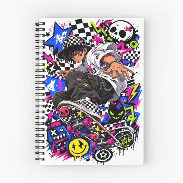Item preview, Anime Skater Boy Streetwear Design designed and sold by StreetWave01.