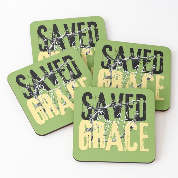 Item preview, Saved By Grace -  Salvation Inspiration Quote  - Dad Fathers Day Gifts - Green designed and sold by Doiemacreations.