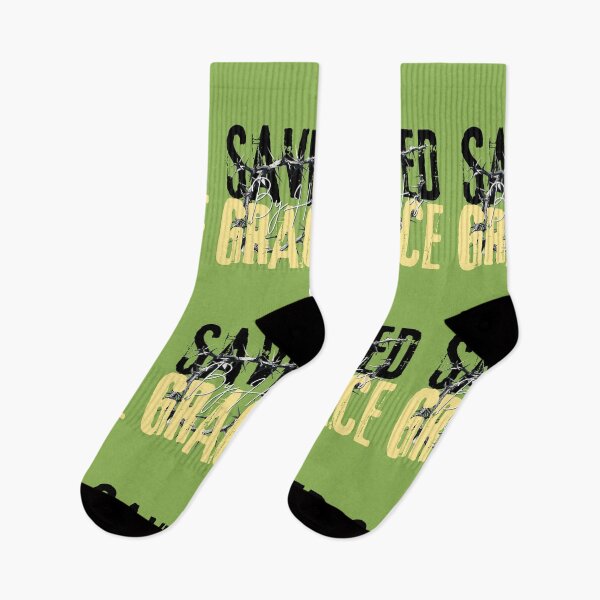 Item preview, Saved By Grace -  Salvation Inspiration Quote  - Dad Fathers Day Gifts - Green designed and sold by Doiemacreations.