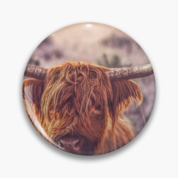 Item preview, Highland Cow in the Heather designed and sold by Wildframe Works.