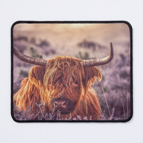 Item preview, Highland Cow in the Heather designed and sold by Wildframe Works.
