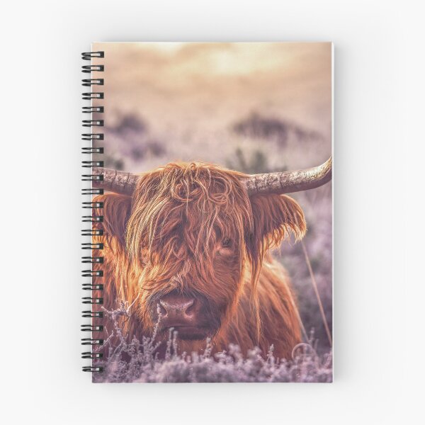 Item preview, Highland Cow in the Heather designed and sold by Wildframe Works.