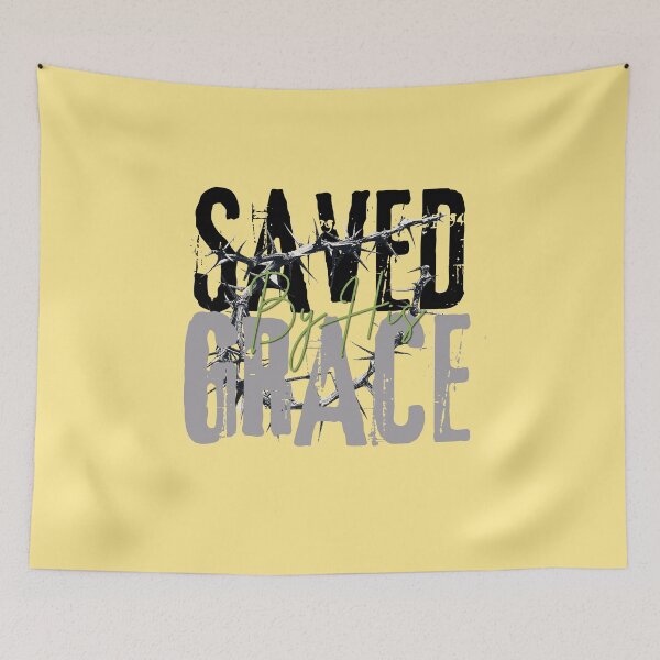 Item preview, Saved By Grace -  Christ Episcopal Church  - Dads Day Gifts - Faded Yellow designed and sold by Doiemacreations.