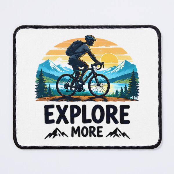 Item preview, Explore More Mountain Biking Sunset designed and sold by Pyt27.