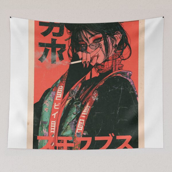 Item preview, Samurai Warriors Poster | Japanese Fantasy Art Print Red Aesthetic designed and sold by Affiches29 Animé .