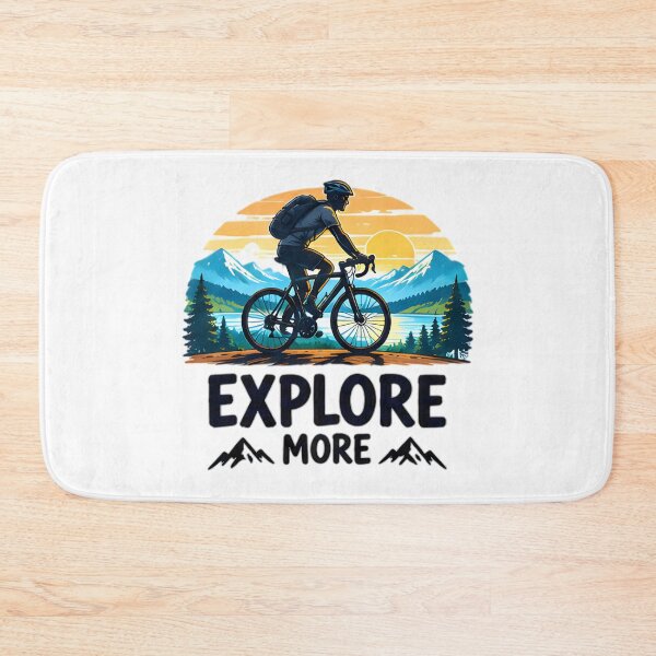 Item preview, Explore More Mountain Biking Sunset designed and sold by Pyt27.