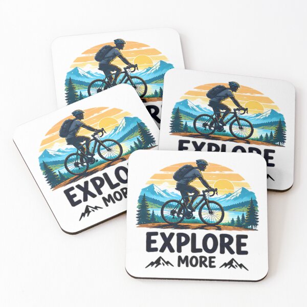 Item preview, Explore More Mountain Biking Sunset designed and sold by Pyt27.
