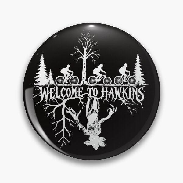 Item preview, Welcome To Hawkins Stranger Things Kids On Bikes Upside Down Demogorgon designed and sold by PunPals-Art.