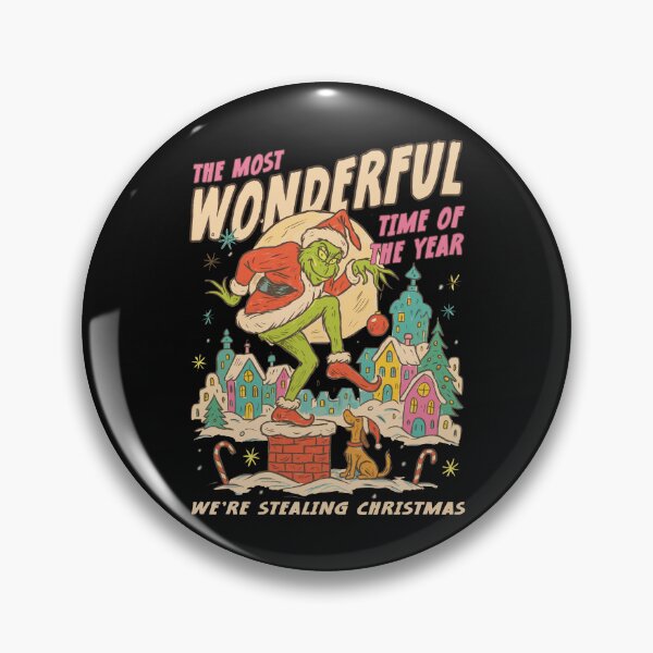 Item preview, The Most Wonderful Time Grinch Stealing Christmas designed and sold by khdmalakarak.