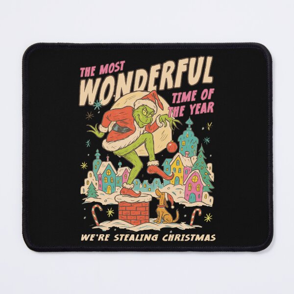 Item preview, The Most Wonderful Time Grinch Stealing Christmas designed and sold by khdmalakarak.