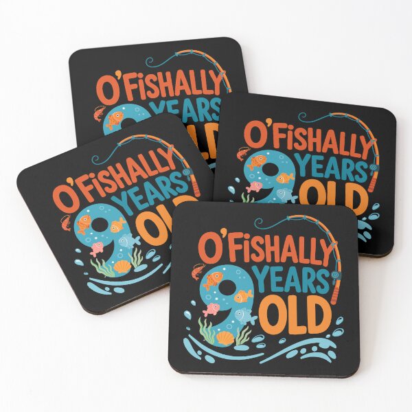 Item preview, Ofishally 9 Years Old Funny Fishing Birthday Fisherman designed and sold by giftfromheart.