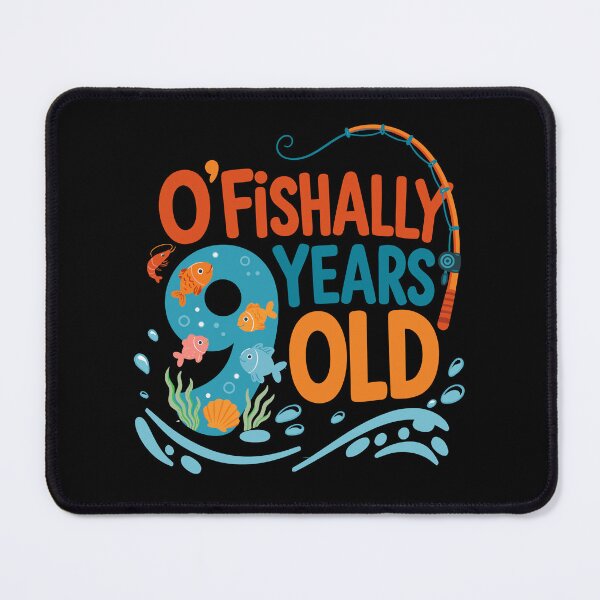 Item preview, Ofishally 9 Years Old Funny Fishing Birthday Fisherman designed and sold by giftfromheart.