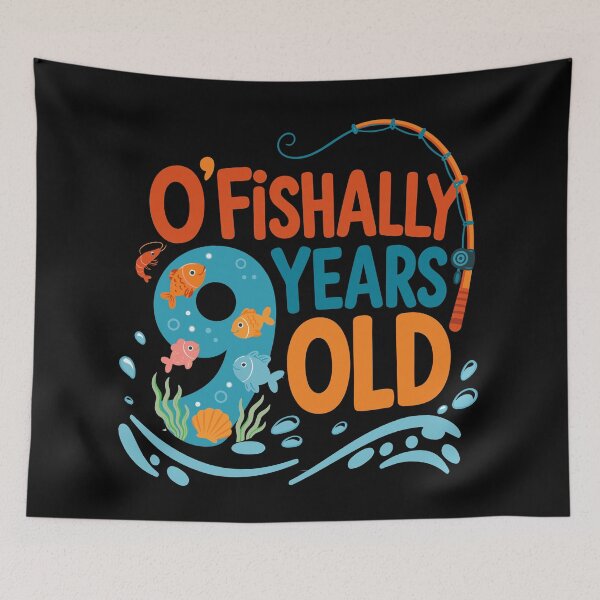 Item preview, Ofishally 9 Years Old Funny Fishing Birthday Fisherman designed and sold by giftfromheart.