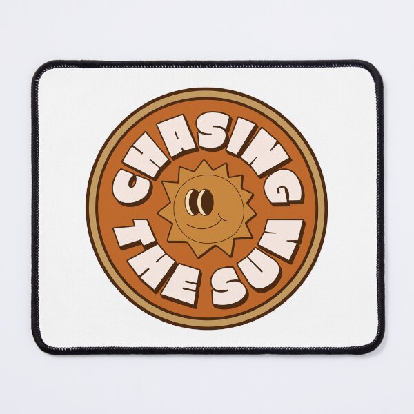 Item preview, Chasing The Sun Retro Vintage 70s Summer Badge designed and sold by Vision Crafted.