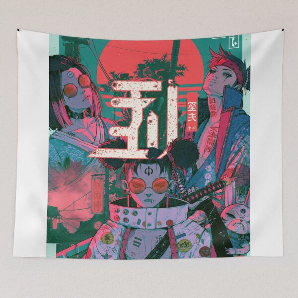 Item preview, Samurai Warriors Poster | Japanese Fantasy Art Print Red Aesthetic designed and sold by Affiches29 Animé .