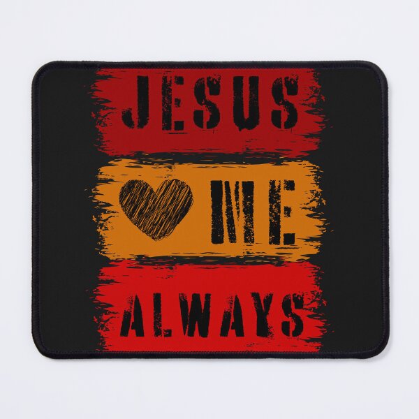 Item preview, Jesus Loves Me Always - Christian Daily Bible Quotes - Father'S Day Gift Ideas - Black designed and sold by Doiemacreations.