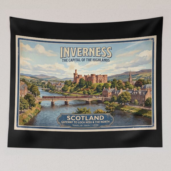 Item preview, Inverness, Scotland Travel Poster designed and sold by ArtworkNorth.