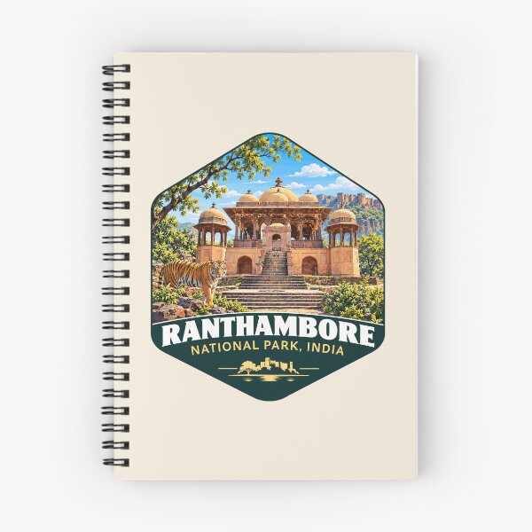 Item preview, Ranthambore National Park India – Vintage Tiger Safari Adventure designed and sold by Gideon Emmerich.