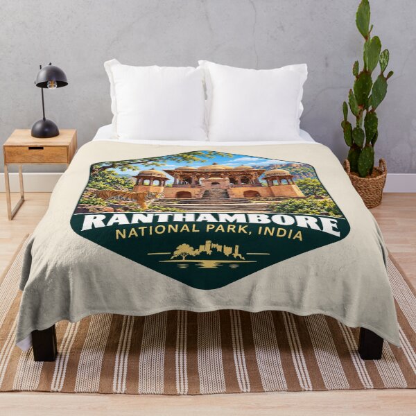 Item preview, Ranthambore National Park India – Vintage Tiger Safari Adventure designed and sold by Gideon Emmerich.