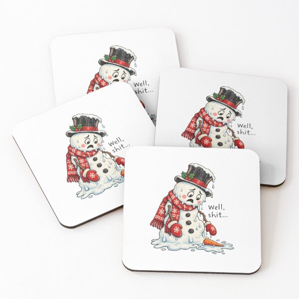 Item preview, Well Shit Snowman Melting Funny Christmas Winter designed and sold by khdmalakarak.