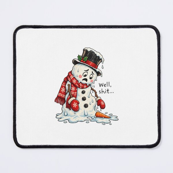 Item preview, Well Shit Snowman Melting Funny Christmas Winter designed and sold by khdmalakarak.
