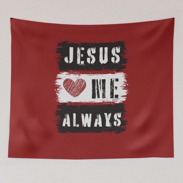 Item preview, Jesus Loves Me Always - Son Of God Inspo Quotes  - Father'S Day Gifts - Red designed and sold by Doiemacreations.