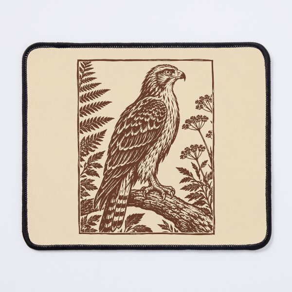 Item preview, Linocut Osprey Bird Lover Sea Hawk Coastal designed and sold by Y-Vibes.