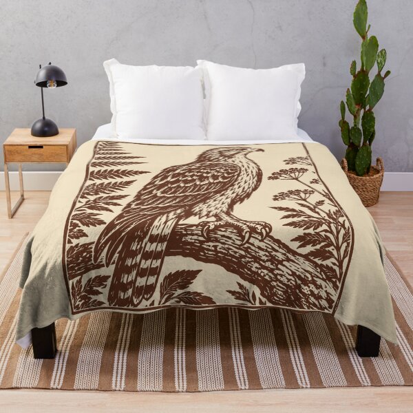 Item preview, Linocut Osprey Bird Lover Sea Hawk Coastal designed and sold by Y-Vibes.