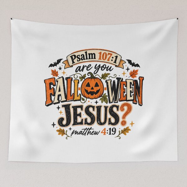 Item preview, Fall-Oween Jesus Christian Halloween Pumpkin Bible Verse designed and sold by StarHomes.