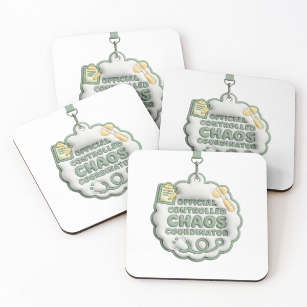 Item preview, Controlled Chaos Coordinator RN Sticker – Sarcastic Registered Nurse Floor Stress Humor designed and sold by The Niche Lab.