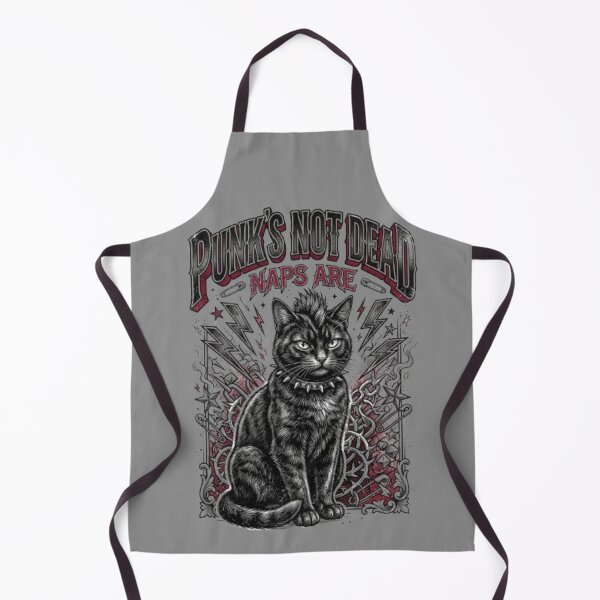 Item preview, Punk's Not Dead Naps Are Funny Punk Cat designed and sold by bluel_evin.