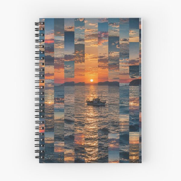 Item preview, Sunset at Sea in Fragments designed and sold by Wildframe Works.