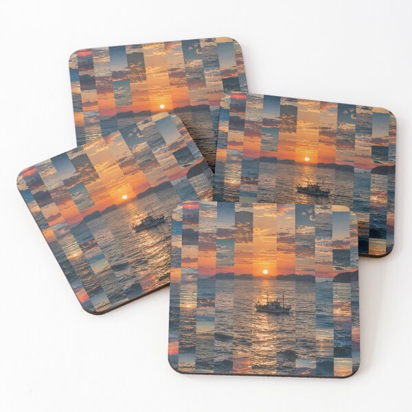 Item preview, Sunset at Sea in Fragments designed and sold by Wildframe Works.