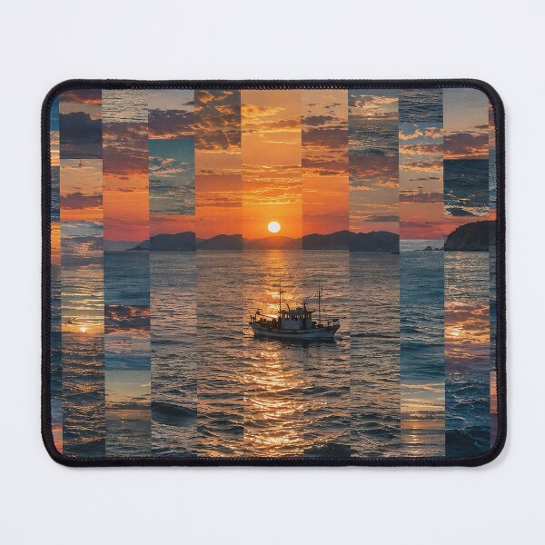 Item preview, Sunset at Sea in Fragments designed and sold by Wildframe Works.