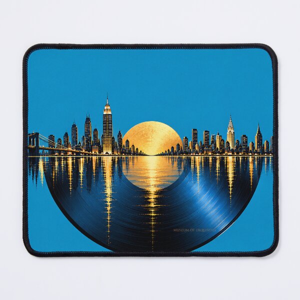 Item preview, Endless Vinyl – New York Skyline in Blue and Gold designed and sold by LuluLeb.
