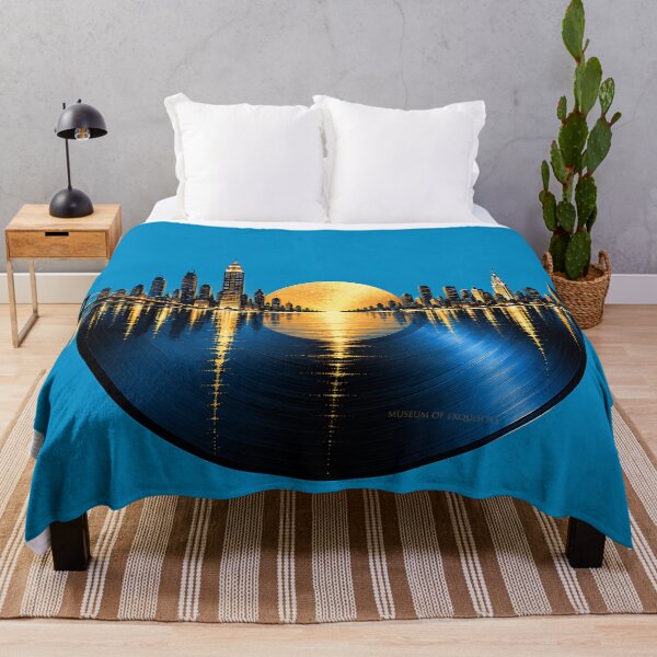 Item preview, Endless Vinyl – New York Skyline  in Blue and Gold designed and sold by LuluLeb.