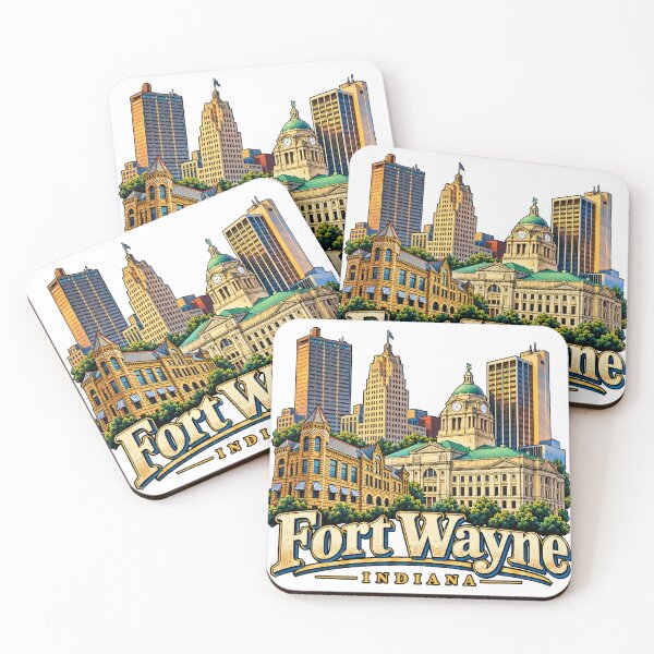 Item preview, Vintage Fort Wayne Indiana Travel Souvenir Landmark Gift designed and sold by MichaeIRellov.