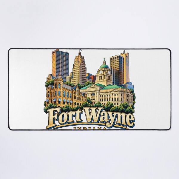 Item preview, Vintage Fort Wayne Indiana Travel Souvenir Landmark Gift designed and sold by MichaeIRellov.