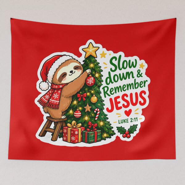 Item preview, Luke 2:11 Slow Down & Remember Jesus designed and sold by plushism.