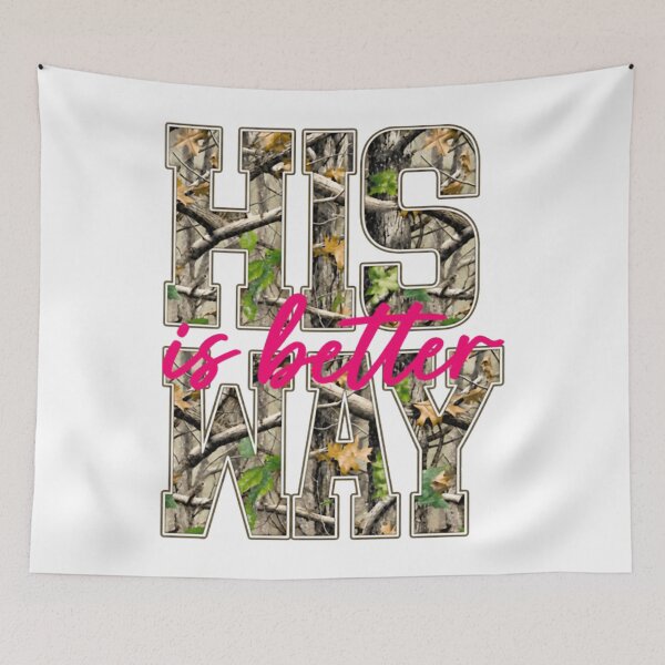 Item preview, His Way Is Better Distressed Camo designed and sold by StarHomes.
