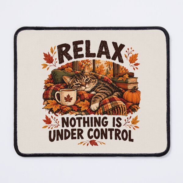 Item preview, Relax Nothing Is Under Control Fall Vibes designed and sold by monika-arthing.
