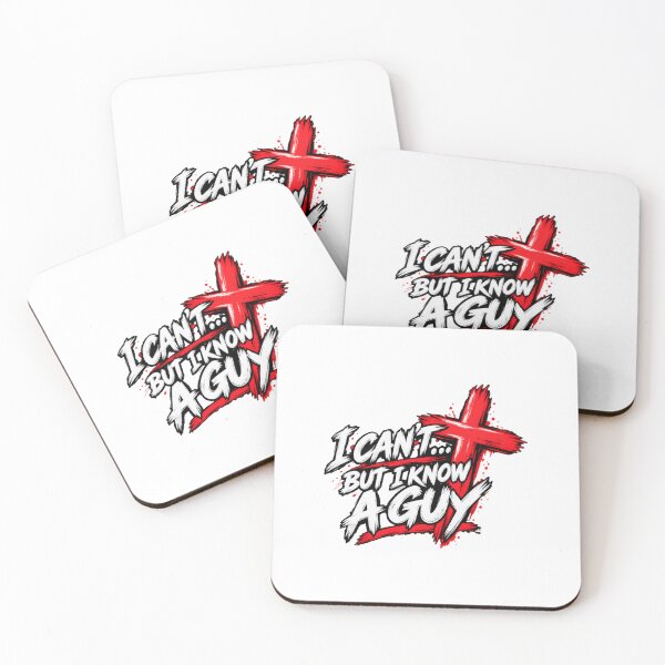 Item preview, I Can't But I Know a Guy  Christian Faith Cross Graphic  Funny Christian designed and sold by StarHomes.