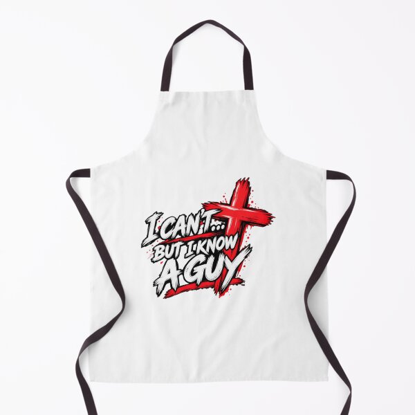 Item preview, I Can't But I Know a Guy  Christian Faith Cross Graphic  Funny Christian designed and sold by StarHomes.