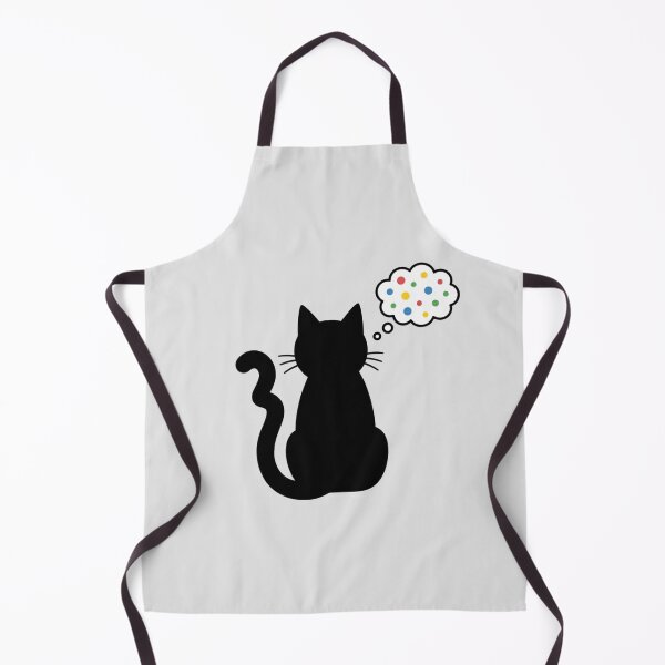 Item preview, Minimalist Black Cat Thought Bubble Funny Art designed and sold by Fine-Arts-Lab.