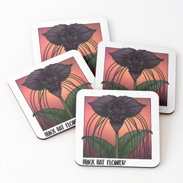 Item preview, Black Bat Flower designed and sold by paperandp!xels.