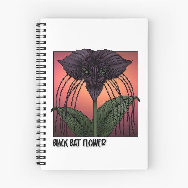 Item preview, Black Bat Flower designed and sold by paperandp!xels.